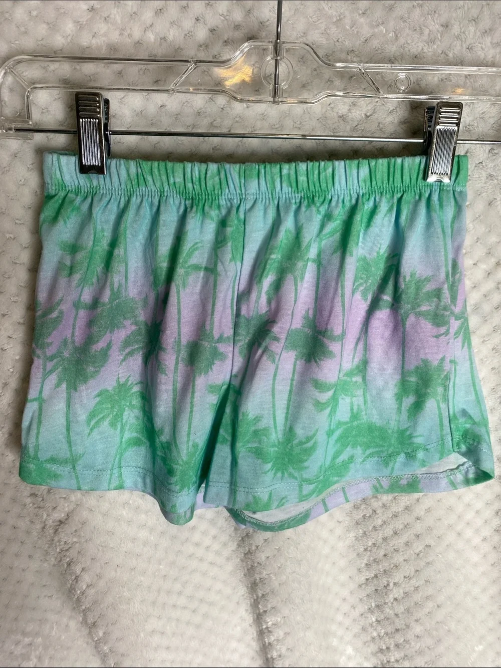 The Children's Place Lavender & Green Girls' Tank Top and Shorts Pajamas Set
